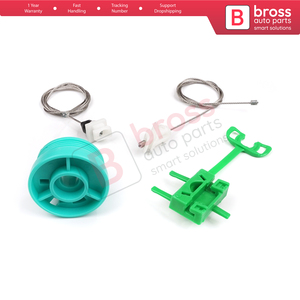 BWR5281 ensemble de réparation de lève-vitre électrique porte avant gauche pour Punto MK2 188 188AX 1999-2005 3/5 porte 0046536312 Bross pièces automobiles - Product Image 2