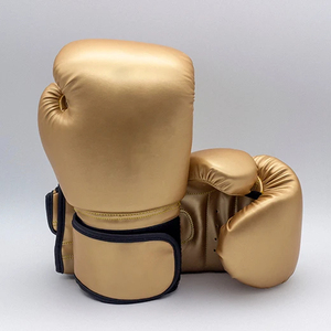 Guantes de cuero de vaca de 12oz 16oz con logotipo personalizado profesional para Kickboxing MMA Guantes de boxeo al por mayor con embalaje personalizado - Product Image 4