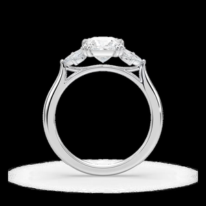 Bague de fiançailles en diamant de laboratoire taille princesse de 1,30 carat, certifiée IGI, or massif 14 carats, solitaire classique, bague de mariée pour femmes - Product Image 3