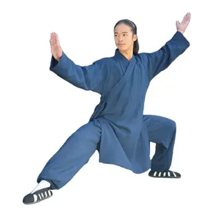 Oem Chinese Kung Fu Tai Chi Uniform Kampfkunst Kleidung Bequeme Wushu Anzug Morgen Übung tragen