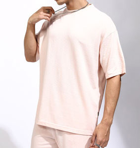 Conjunto de Dos Piezas Personalizado de Alta Calidad, Camiseta y Pantalones Cortos, Traje Deportivo de Verano, Informal, Transpirable, de Algodón, para Hombre - Product Image 5