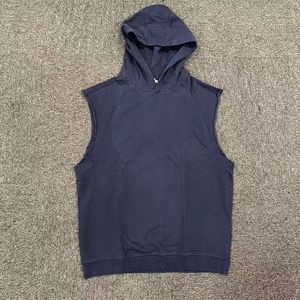 <b>American</b> Retro Heavyweight Vintage Style Graphic Sweatshirt High Street Hip-Hop Rock Sleeveless <b>Hoodie</b> for Winter - Product Image 5