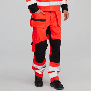 Personalizado Unisex Cargo Venta al por mayor Construcción Barato Soldadura Ropa DE TRABAJO Pantalones Cinta reflectante Estiramiento Pantalones DE TRABAJO Servicio OEM - Product Image 4