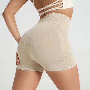 Mallas de Yoga de cintura alta para mujer, pantalones cortos deportivos de Color sólido para entrenamiento integral para bolsillo interno a prueba de sentadillas - Product Image 5