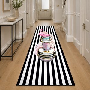 RUGS DEPOT LXDP-0465 Wholesale Charcoal Grey Traditional Medallion Digital Printed Machine Washable Chenille Area Rug Non <b>Slip</b> - Product Image 5