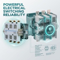 Contacteur CA triphasé Chint CJ20-400A 400A/630A, contact auxiliaire de tension d'alimentation CA, 4 ouverts 2 fermés, 220V 380V