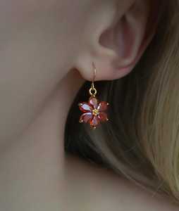 Pendientes de Plata 925 con Citrino, Chapados en Oro, Estilo Vintage, Regalo de Aniversario para Ella - Product Image 2