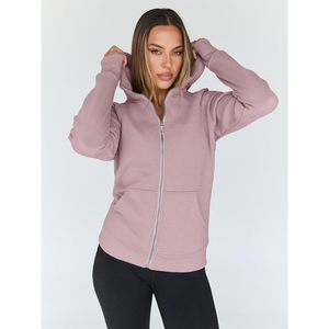 Pull à capuche pour femme en coton de haute qualité avec logo imprimé personnalisé Vente en gros - Product Image 4