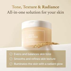 [DE] Rice Toner Pad 140ml 60pcs Venta al por Mayor Cosmético Cuidado de la Piel Belleza Hidratante - Product Image 3