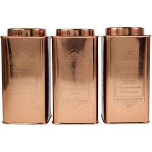 กล่องเก็บของดีบุกทำจากโลหะสำหรับตกแต่งบ้านชุดสี่เหลี่ยมทำจากทองแดง3ชิ้น - Product Image 6