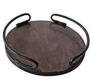 Plateau de courtoisie en bois design personnalisé avec poignées en métal Plateau de rangement pour comptoir commode à bijoux Plateau de service décoratif pour ustensiles de cuisine - Product Image 6