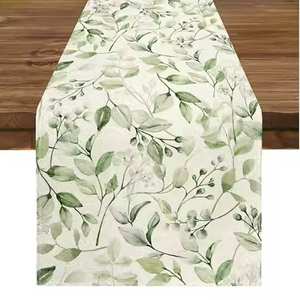 Meilleure vente 100% pur coton chemin de table nouveau Style qualité supérieure personnalisé imprimé brodé tissé techniques - Product Image 2