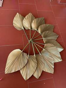 Colgante de pared de hoja de palma hecho a mano para decoración de tiendas y restaurantes de Vigifarm Vietnam productos de artesanía - Product Image 2