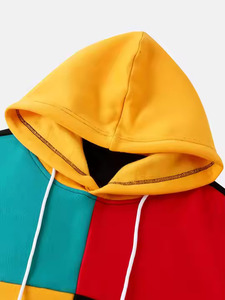 Vente en gros de pulls à capuche en coton 100% pour hommes, molleton d'hiver, motif imprimé solide, logo personnalisé et fonction anti-rétrécissement, taille plus XS 6XL - Product Image 3