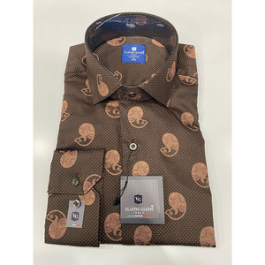 Chemise confortable pour homme, coupe ajustée, 100% coton popeline, col montant, fabriquée en Turquie, douce et respirante, sans manches - Product Image 5