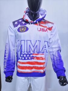 Sweat à capuche pour hommes en polyester personnalisé à sublimation Combinaison d'échauffement pour le basket-ball à séchage rapide Sweats à capuche d'équipe sportive à sublimation surdimensionnés - Product Image 3