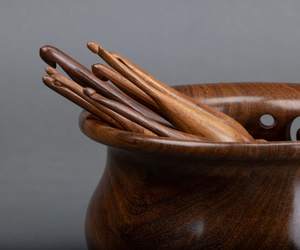 Crochets en bois faits à la main support organisateur artisanat organisateur fournitures de couture stockage différentes tailles crochets - Product Image 3