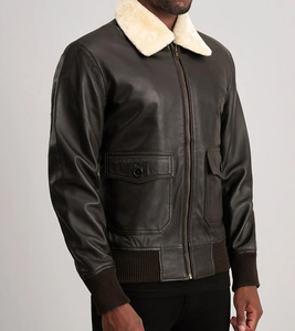 Chaqueta de Cuero PU Lavable de Alta Calidad para Hombre, Diseño Vintage con Cuello Alto, Detalles de Piel y Cuero, Impermeable y Transpirable en la Parte Delantera - Product Image 2