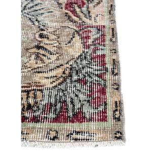 Tapis en laine noué à la main de grande taille, style vintage, motif médaillon classique Pae-2915, rouge-orange, rectangulaire, pour couloir, recyclé, pour la maison - Product Image 4