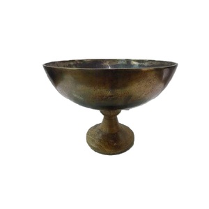 Oval Shape Metal Champagne Bowl With Base <b>Golden</b> Finished Wine Cocktail Storage Bowl for Home <b>Bars</b> Hotels Use - Product Image 3