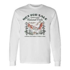 Camiseta de Manga Larga de Parques Nacionales, No a la Venta, Cuello Redondo, Algodón, Unisex, Ecológica, Promocional, para Adultos - Product Image 1