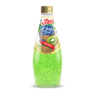 Boisson aux graines de chia en bouteille de verre de 290 ml avec 30 % de jus de fruits, jus de fraise, marque privée OEM ODM HALAL BRC, fabricant de boissons - Product Image 3