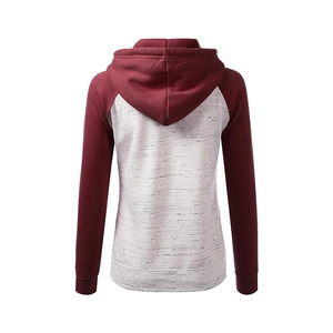 Vente en gros de sweats à capuche zippés pour femmes manches longues automne sweats surdimensionnés polaire 100% coton fermeture éclair complète Street Wear sweat à capuche - Product Image 5