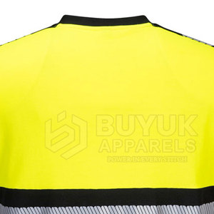 Camisa de Trabajo de Manga Corta de Alta Visibilidad con Tela Reflectante 100% Poliéster, Diseño Transpirable para Protección Contra Incendios, Trabajadores de la Construcción - Product Image 6