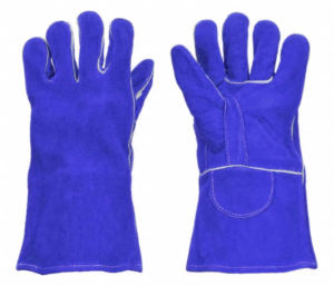 Guantes de trabajo de cuero de vaca de alta calidad Guantes de seguridad de soldadura industrial con protección de manos ignífuga para trabajar - Product Image 2