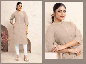 Magic Cotton Modern Party & Casual Wear Kurti Collection con bolsillo de tela suave Estilo cómodo y elegancia diaria - Product Image 5