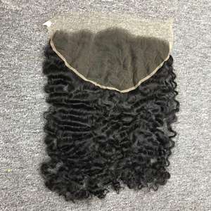 2024 vente chaude frontal birman bouclés 100% vietnamien cheveux crus Machine Double trame 100g pour les Extensions de cheveux - Product Image 2