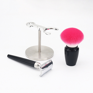 Bol de rasage pour hommes Durable 2025 Design Brosse de rasoir Portable Stand Barbe Rasoir Set Clean Kit - Product Image 4