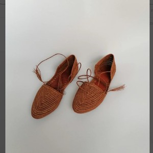 Natural Raffia Sandals, Raffia <b>Shoes</b> for Women, Handmade Raffia Mules Comfortable Handmade Raffia , Gift Idea - Product Image 1