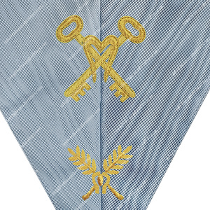 COLLAR OFICIAL DE REGALIA MASÓNICO TESORERO DEL RITO MODERNO FRANCÉS - Product Image 2