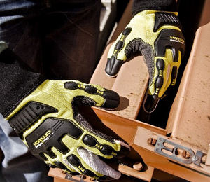 Nouveaux gants de mécanicien en cuir de qualité supérieure résistants à la chaleur antistatiques antivibrations sans silicone sans poudre personnalisables - Product Image 6