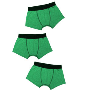 Boxer tissé pour hommes européens et américains OEM sous-vêtements en coton respirant avec logo sur la taille pour adultes - Product Image 3