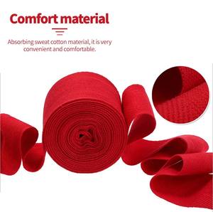 Bandages de boxe en coton pur de haute qualité, personnalisables en longueur, avec logo, best-seller - Product Image 5