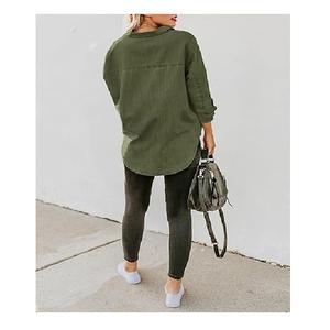 Whole Sale Price OEM Service Solid Color Women <b>Shirt</b> 100% Cotton <b>Long</b> <b>Sleeve</b> Best of Selling From Bangladesh Factory Price - Product Image 2