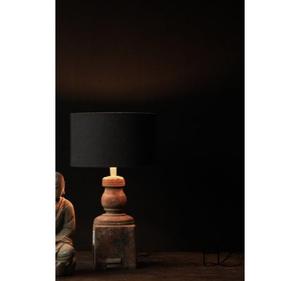 Pure Handmade Art Deco Wooden <b>Table</b> Lamp with <b>Plant</b> Pattern Fabric Shade Great for Home Restaurant Hotel Tabletop Decoration - Product Image 4