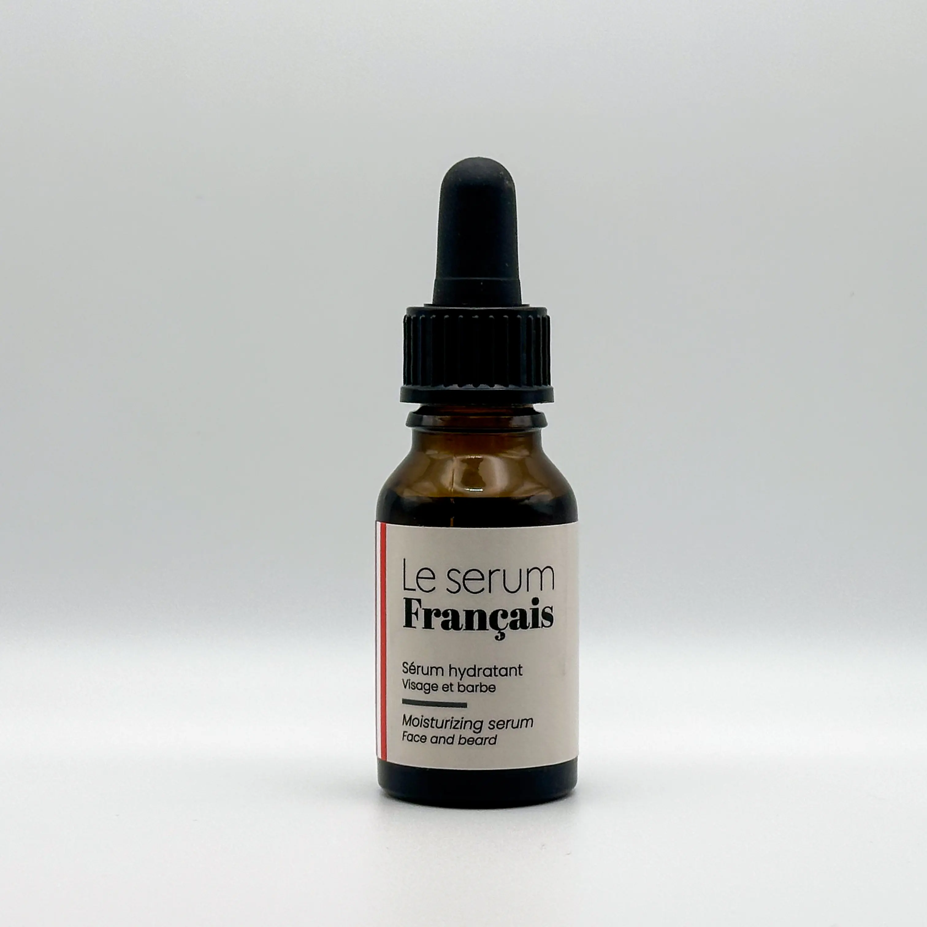 Suero hidratante orgánico y natural de alto rendimiento francés de 15 ml para cara y barba 100% activo con vitamina E vegana