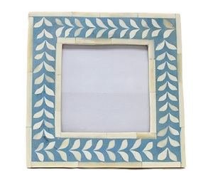 Gray Bone Inlay Herringbone Wall Mirror Modern Hand Made Fancy Picture Photo <b>Frames</b> Resin & MDF Board Over Printed New Design - Product Image 4