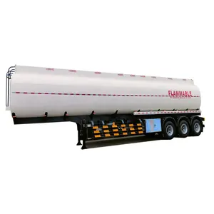 Zware Vloeibare Brandstof Water Diesel Benzine Melk Petroleum Benzine Transport Tanker Oplegger