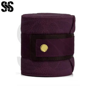 Bandages de compression en polaire pour la protection des jambes des chevaux, couleur personnalisée, haute qualité, avec fermeture à crochets et boucles, respirants, pour l'équitation - Product Image 5