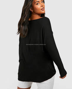 เสื้อทีเชิ้ตใส่เล่นกีฬาพิมพ์ลายสำหรับผู้หญิงเสื้อออกกำลังกายเล่นยิมเสื้อเจอร์ซีย์ผ้าฝ้ายมีรูสำหรับผู้ผลิต - Product Image 4