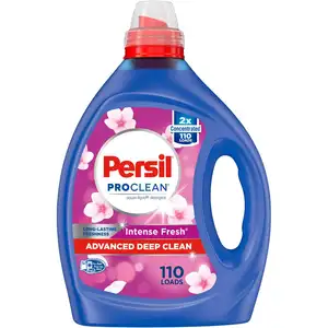 Deep Stain Removal Liquid Detergent, Persil Original Scent, High Efficiency (HE), 2X Concentrated, 110 Loads