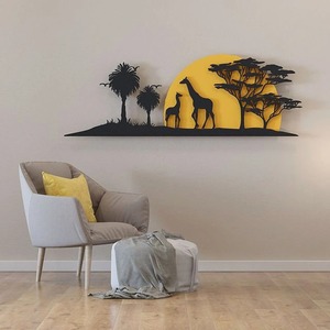 Arte de la pared de Metal hecho a mano Decoración elegante escultura de hierro colgante de pared moderno para sala de estar dormitorio y espacios de oficina - Product Image 2