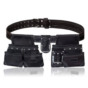 New Arrival <span class=keywords><strong>Solid</strong></span> Color Heavy Duty da bò công cụ vành đai tùy chỉnh OEM hỗ trợ giá thấp PU da công cụ túi để bán - Product Image 1