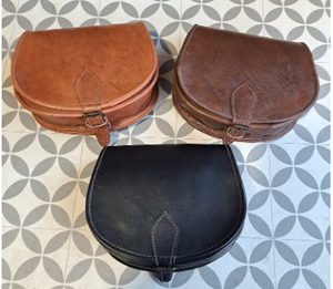 กระเป๋าถือหนังโมร็อกโกทำด้วยมือ - Product Image 4