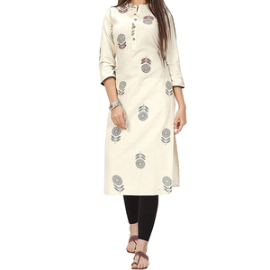 High Quality OEM Service Autumn Winter Women's Casual Cotton <b>Kurtis</b> with Customized Design Custom Logo Color & Size Pakistan - Product Image 1