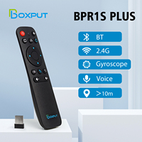 2026 Nuevo Mouse Aéreo de 6 Ejes con Giroscopio 2.4G BT de Modo Dual BPR1S Plus con Aprendizaje por Voz, Código, Android TV Box, PC, IR, Logotipo Personalizado OEM ODM